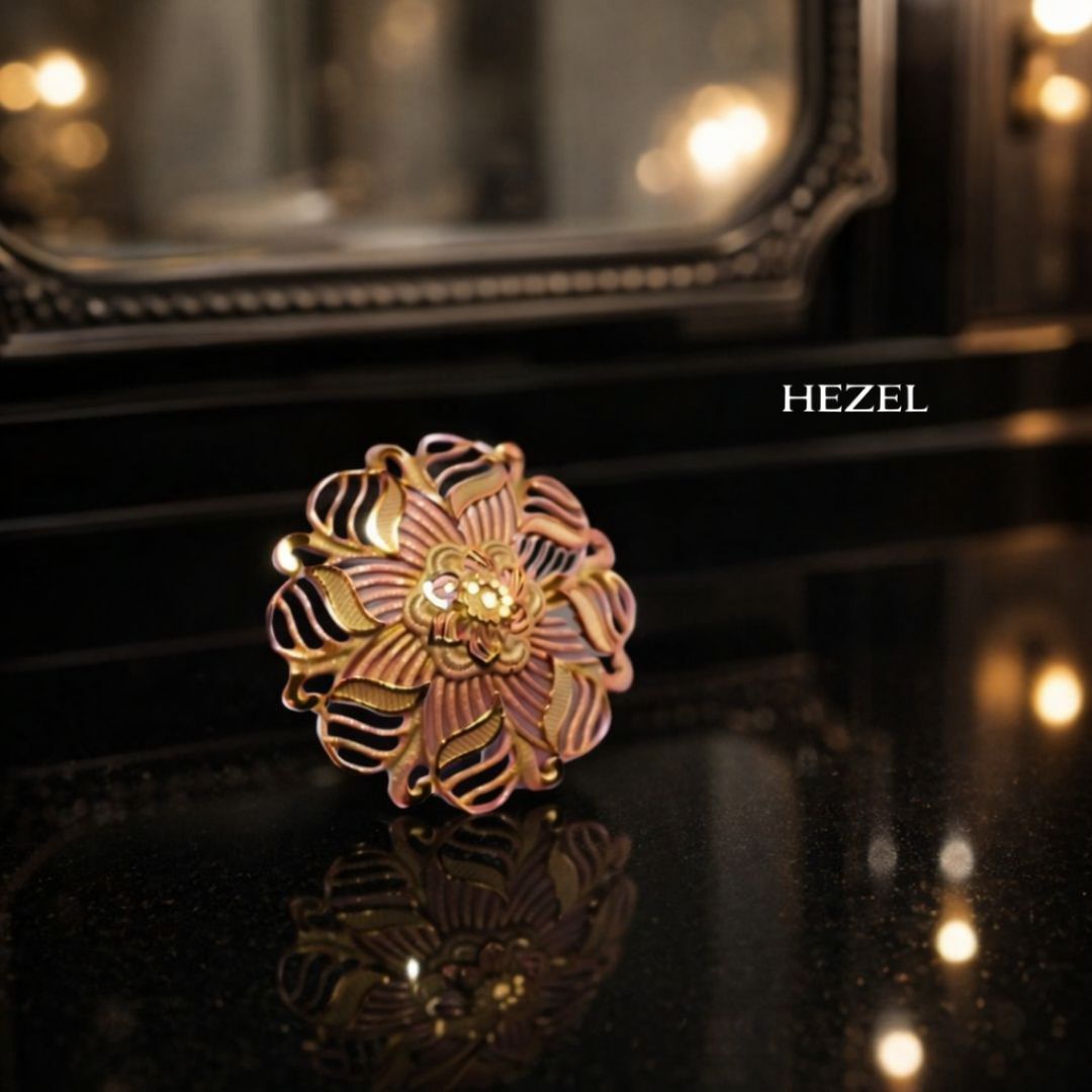 Gold-Plated Floral Jewelry Accessory