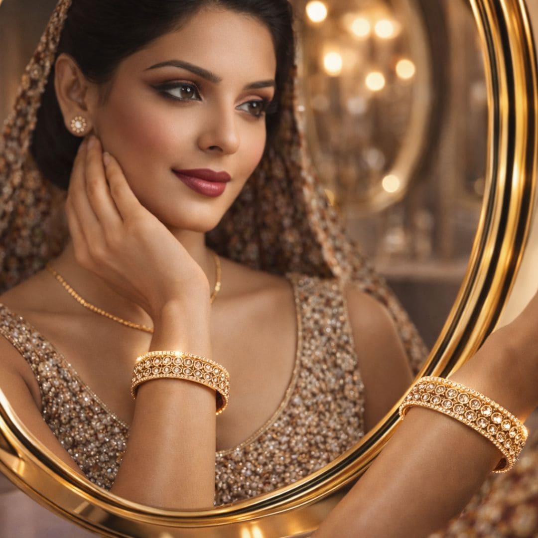 Royal Gold-Tone Bangle Set