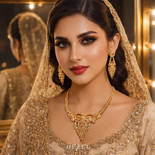 Royal Antique Gold-Tone Necklace Set