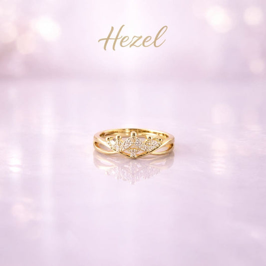 Radiant V-Spark Gold Ring