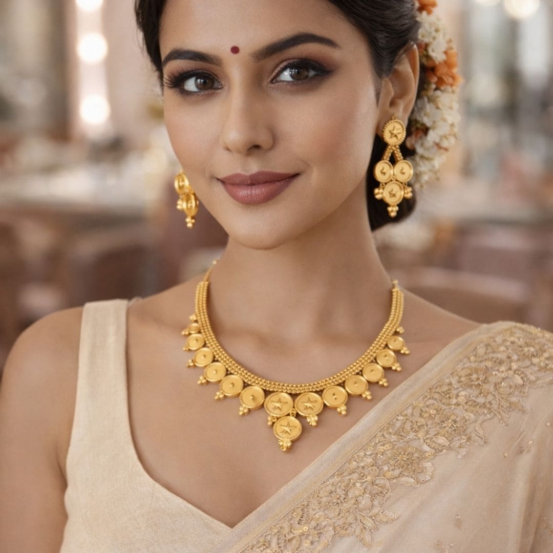 Sunleaf Royale Gold Necklace Set