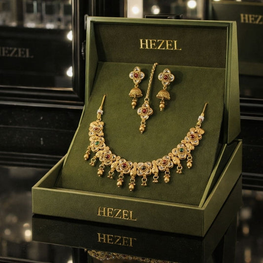 Regal Heritage Gold Necklace Set