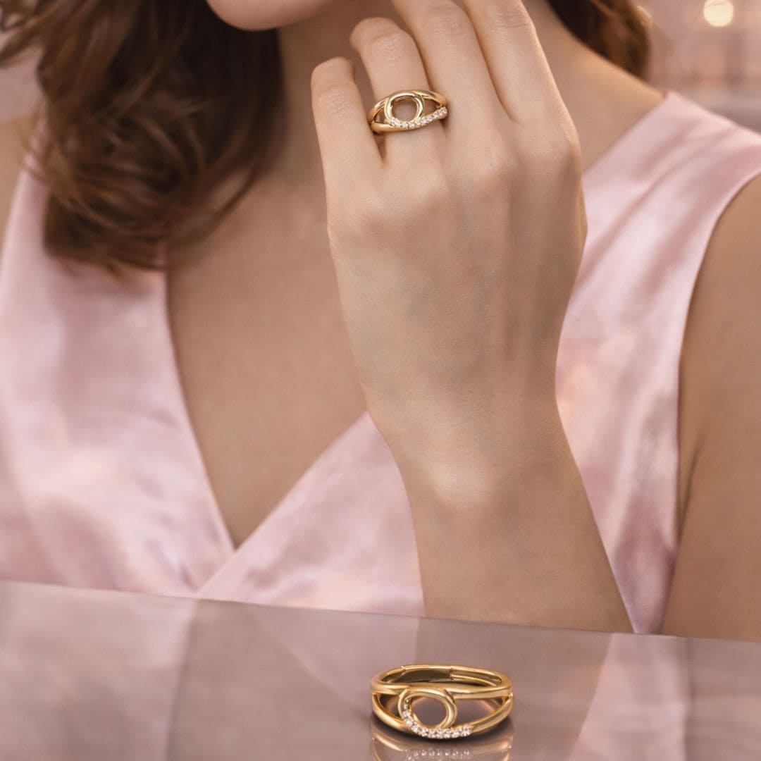 Regal Infinity Gold Ring