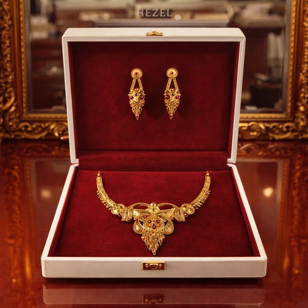 Royal Antique Gold-Tone Necklace Set