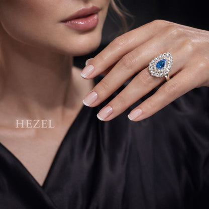 Dual Halo Elegance Rings