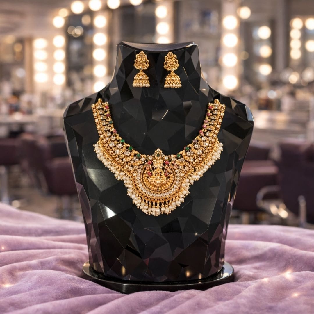 Rani Shringar Gold Necklace Set