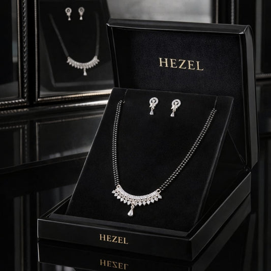 Classic Black Beaded Pendant Mangalsutra