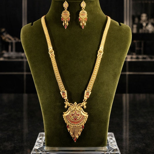Royal Olive Gold Rani  Set