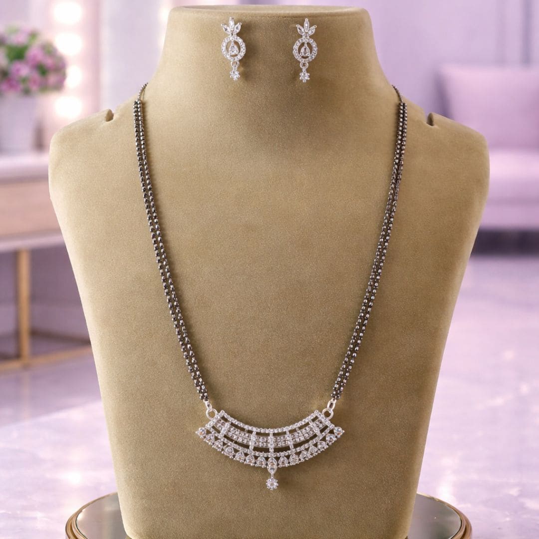 Royal Arc Silver Mangalsutra Set