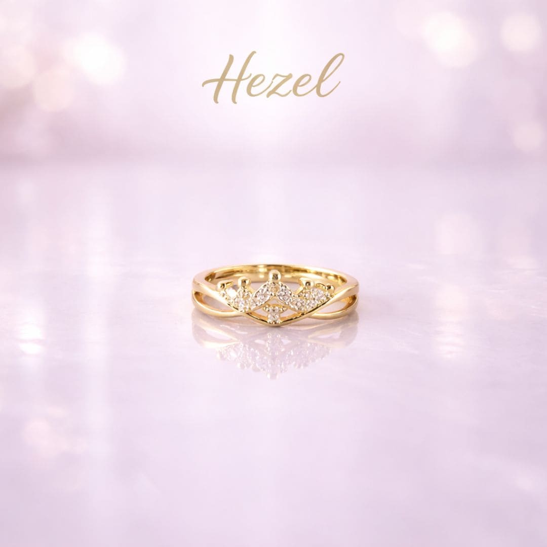 Radiant V-Spark Gold Ring