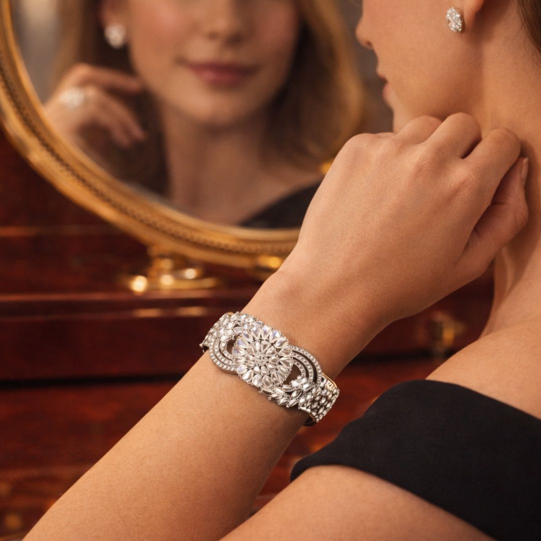 Radiant Halo Crystal Bracelet