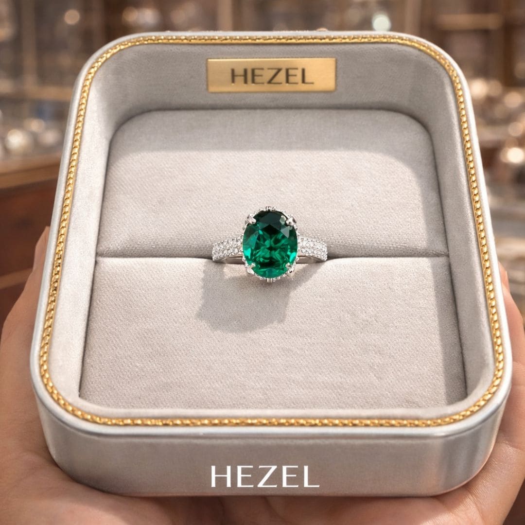 Classic Emerald Solitaire Ring