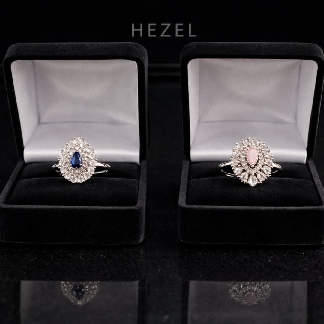 Dual Halo Elegance Rings