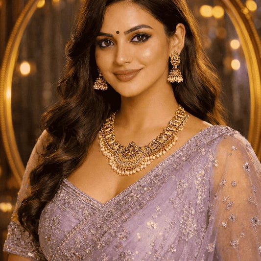 Rani Shringar Gold Necklace Set