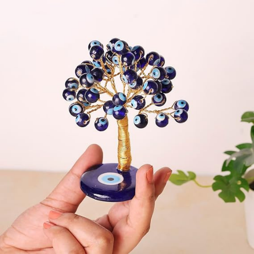 50 Beads Crystal Evil Eye Tree For Postive Aura