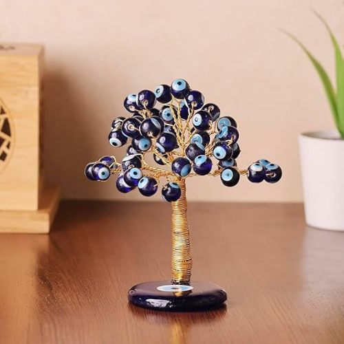 50 Beads Crystal Evil Eye Tree For Postive Aura
