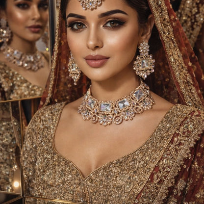 Imperial Blossom Kundan Necklace Set