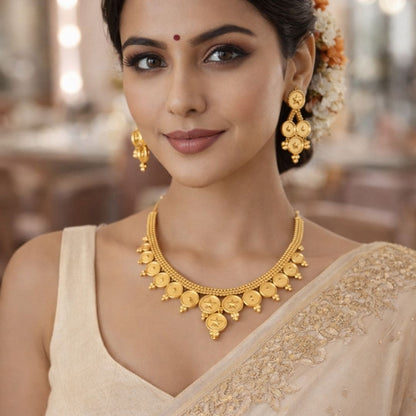 Sunleaf Royale Gold Necklace Set