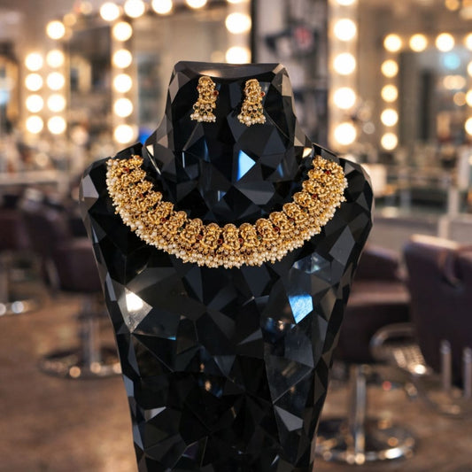 Royal Cascade Gold Necklace Set