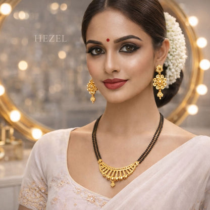 Elegant Gold - Plated Mangalsutra Set