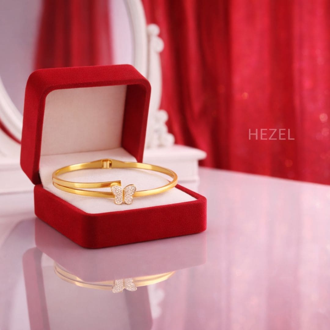 Golden Butterfly Charm Bracelet