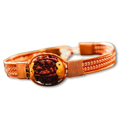 5 Mukhi Rudraksha Copper Bracelet Origin Nepal