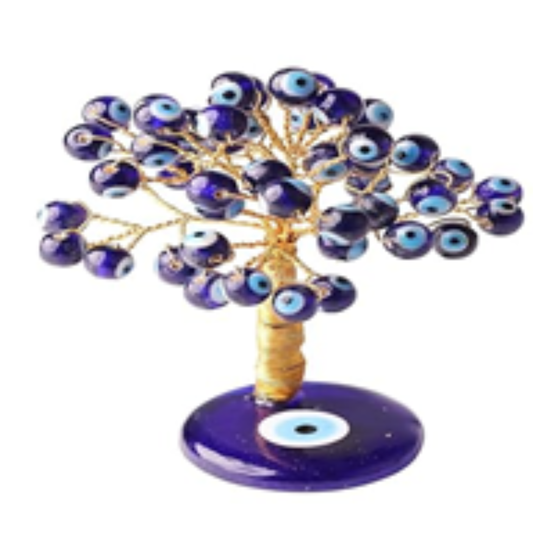 50 Beads Crystal Evil Eye Tree For Postive Aura