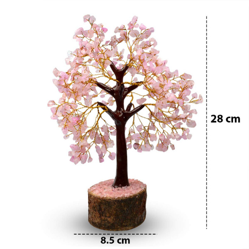 Crystal Products Certified Rose Quartz Tree For Positive Aura