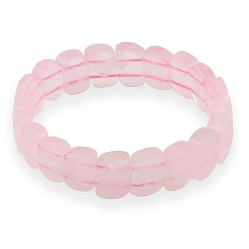 Pink Rose Quartz Beads Bracelet