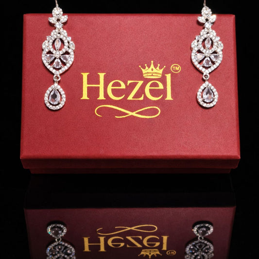 Silver Crystal Necklace Set