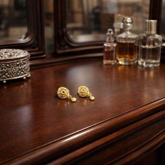 Traditional Gold Pendant Necklace Set