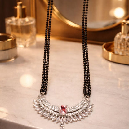 Oxidized Silver Black Beads Mangalsutra Set (Traditional Mangalsutra Style)