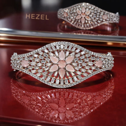 Crystal Floral Statement Bracelet