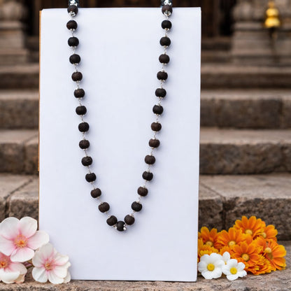 Rudraksha Karungali Fusion Mala