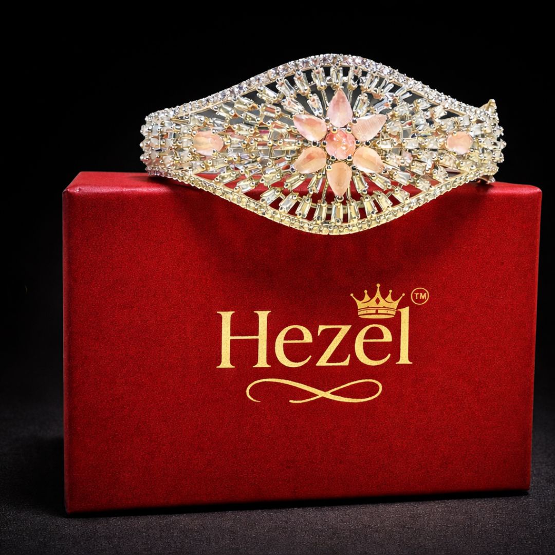 Crystal Floral Statement Bracelet